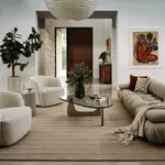 Полосатый шерстяной ковер в прихожей nuLOOM, 122x183 см, серый - фото 3