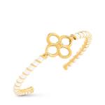 Жесткий браслет с морской эмалью Louis Vuitton, белый - фото 2