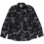 Рубашка Bape Stripe Camo Relaxed Fit A BATHING APE, синий - фото 5