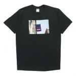Футболка week 1 banner tee short sleeve black Supreme, черный - фото