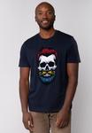 Футболка с принтом HIPSTER SKULL watapparel, темно-синий - фото 4