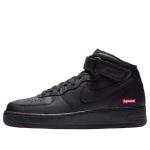 Кроссовки x supreme air force 1 mid Nike, черный - фото