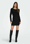 Платье ONLY Jersey dress, Black /Mottled Black - фото 2