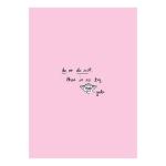 Фреска Komar Star Wars Quote Yoda Cute, розовый - фото