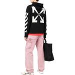 Толстовка мужская Off-White Diagonal Knit Zip, черный - фото 3
