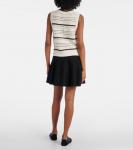 Ажурный хлопковый жилет Athena pointelle Varley, Egret - фото 3