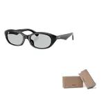 Burberry Солнцезащитные очки овальной формы Eyewear Oval Frame, Black - фото