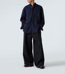 Рубашка из хлопкового твила Dries Van Noten, темно-синий - фото 2