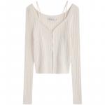 Трикотажная футболка женская Calvin Klein, цвет слоновая кость - фото 6