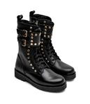 Ботильоны женские Twin-Set высокие с заклепками, черный - фото 3