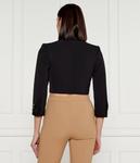 Блейзер женский Elisabetta Franchi короткий с вырезом, черный - фото 3