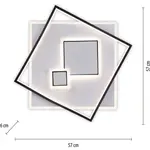 Потолочный светильник MAILAK LED-панель 1 шт. Теплый белый светодиод, отдельное управление (выключатель) Paul Neuhaus, белый - фото 14