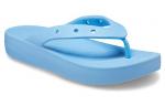 Шлепанцы (WMNS) Crocs Classic Platform Flip, синий - фото 4