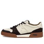 Кроссовки FENDI Match Low Top Suede 'Black Beige' - фото