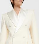 Двубортное шерстяное пальто Wardrobe.Nyc, белый - фото 4