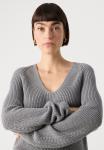 Джемпер Marc O'Polo LONGSLEEVE V NECK, Grey Granite Melange/Anthracite - фото 6