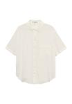 Блуза Mango SHORT SLEEVE POCKET, Off-White - фото 7