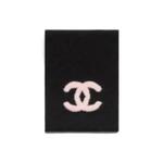 CHANEL Шелковый  вязаный шарф Unisex Black - фото 4