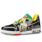 Кроссовки lv trainers 'yellow multi-color' Louis Vuitton, черный - фото