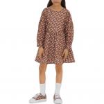 Детское платье Burberry Kids, цвет Orange - фото 3