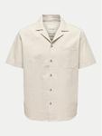 Свободная рубашка Eye Resort 22030342 Only & Sons, бежевый - фото