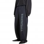 Повседневные брюки унисекс черные Balenciaga, черный - фото 6