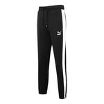 Брюки iconic t7 track pants 'black white' Puma, черный - фото