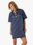 Noisy may Платье-рубашка 'NMINDIE' в синем дениме - фото 7