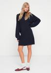 Платье Vero Moda VMNANCY FUNNEL NECK DRESS, Navy Blazer/Dark Blue - фото 4