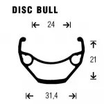 Переднее колесо Gurpil Disc Bull 26´´ CL MTB, черный - фото 2