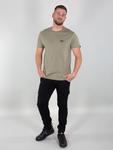Футболка ALPHA INDUSTRIES Regular fit, оливковый - фото 3