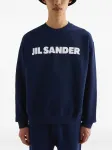 Толстовка с логотипом JIL SANDER, синий - фото 2