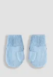 Вышитые варежки Jojo Maman Bébé, Blue Fairisle - фото 2