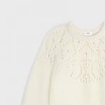 Свитер Celine с узором, белый - фото 3