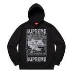 Толстовка doves hoodie 'black' Supreme, черный - фото