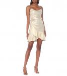 Мини-юбка из ламе с оборками Balmain, Or Clair - фото 2