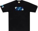 Футболка BAPE ABC Camo 'Black/Blue', черный - фото