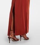 Платье макси из собранного джерси Rosseli SIR, Rust - фото 6