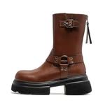 Ботинки Martin Boot женские Momgog, коричневый - фото