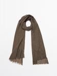 Шарф из 100% кашемира Massimo Dutti, Mole Brown - фото 4