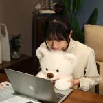 Плюшевая кукла мишка 60см/80см высота Doda, темно-серый - фото 3