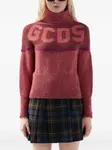 Джемпер с высоким воротником Gcds, красный - фото 3