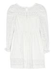 Monnalisa платье миди с вышивкой, белый - фото 2