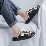 Слайдеры мужские черные V ZERO FIVE, белые - фото 10