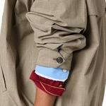 MIU MIU Клетчатая куртка, Olive Green - фото 7