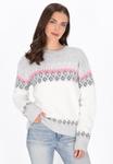 Джемпер usha Jumper, White Multicolor/Grey - фото