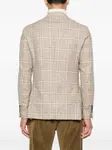 Клетчатый пиджак на двух пуговицах Lardini, нейтральный - фото 4