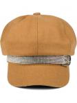 Бейсболка styleBREAKER Bakerboy Schiebermütze, кэмел - фото 3