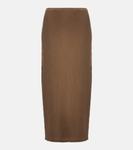 Эта юбка миди Acne Studios, Mud Brown - фото