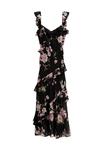 Платье макси VINTAGE FLORAL PRINT CHIFFON MAXI New Look, черный - фото 4